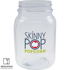 26oz Clear PVC Square Mason Jar