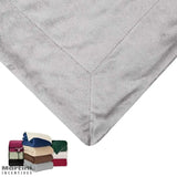 Brookline Micro Mink Sherpa Blanket   Grey