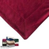 Brookline Micro Mink Sherpa Blanket Red