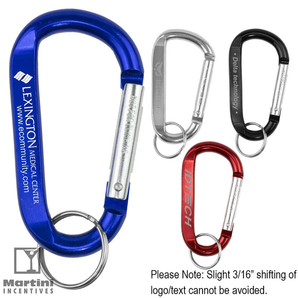 CARA L Large Size Carabiner Keyholder with Split Ring Attachment - CA1