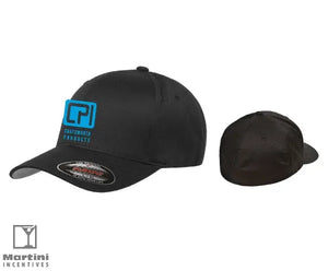 Flexfit Wooly Cotton Fitted Hat - Black