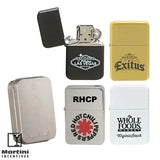 Flip-Top Lighter with custom logos