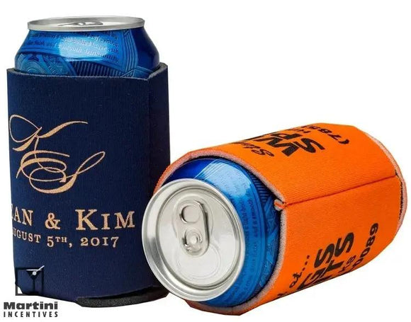 FoamZone Collapsible Can Cooler Blue