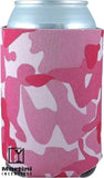 FoamZone Collapsible Can Cooler Pink Camo