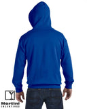 Gildan Zippered Hoodie Back