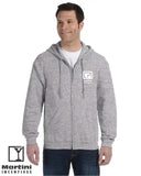 Gildan Zippered Hoodie Grey