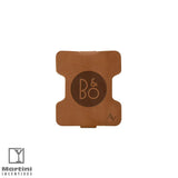 Gilder Leather Earbud Wrap orange