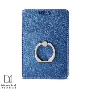 Leeman Shimmer Card Holder With Metal Ring Phone Stand LG257