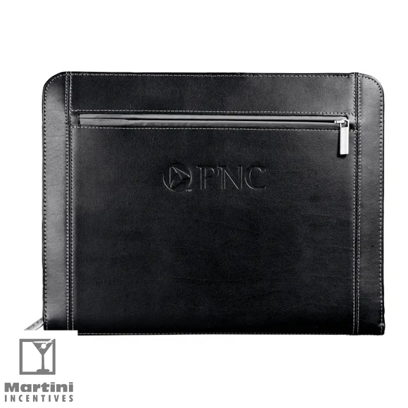 Metropolitan Leather Zippered Padfolio