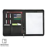 Metropolitan Leather Zippered Padfolio interior compartments