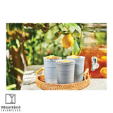 Recyclable Steel Chill-Cups 16oz over a table