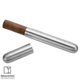 Robusto Stainless Steel Cigar Tube opened view