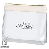 Sadie Satin Clear Cosmetic Bag - CPN-552453921