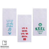 Screen Printed Flour Sack Tea Towel custom logo
