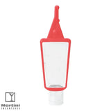 1 oz. 75% Bottle Antibacterial Hand Sanitizer Gel w/Silicone Keyring Clip SANIT25C