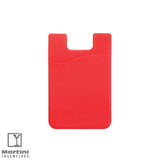 Slim Silicone Smartphone Wallet red