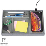Truman Wireless Charging Accessory Tray cellphone and keys inside
